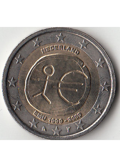 2009 - 2 Euro OLANDA Unione Economica e Monetaria Fdc
